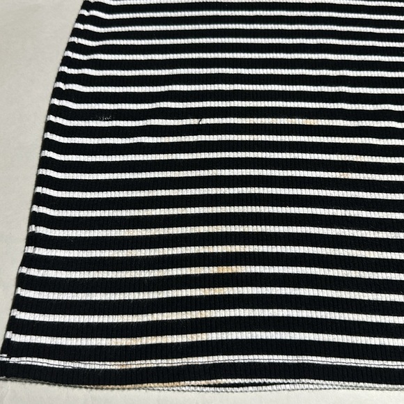 Aéropostale Black & White Striped Ribbed Knit Mini Dress – Size S - Picture 5 of 8